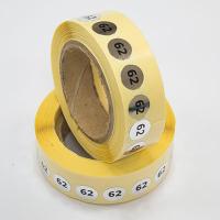 Наклейка размер 62 круглая D 10 мм бумага серебро (1 000 шт)