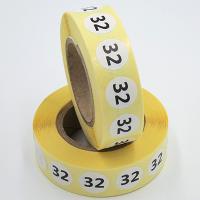 Наклейка размер 32 круглая D15 мм бумага (1000 шт  в рулоне)