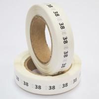 Наклейка размер 38 круглая D 10 мм белая пленка (1 000 шт)