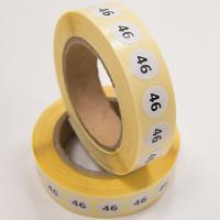 Наклейка размер 46 круглая D 10 мм бумага (1 000 шт)