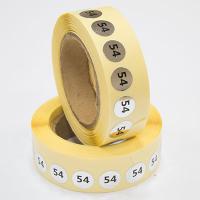 Наклейка размер 54 круглая D 10 мм бумага серебро (1 000 шт)