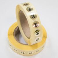 Наклейка размер 30 круглая D 10 мм бумага золото (1 000 шт)