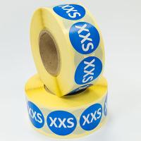 Наклейка XXS круглая синяя D29 мм бумага (1000 шт в рулоне) Наклейка XXS круглая синяя D29 мм бумага (1000 шт в рулоне)