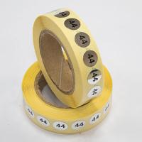 Наклейка размер 44 круглая D 10 мм бумага серебро (1 000 шт)