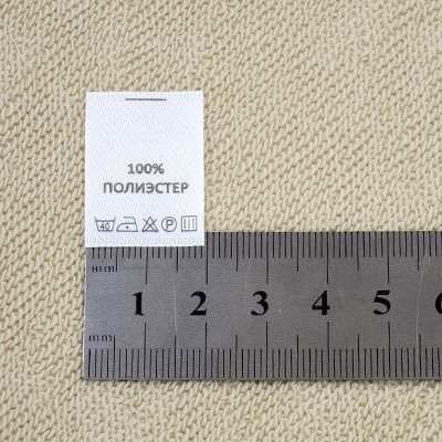 Составник Полиэстер 100% (САТИН белый в нарезке  1 000 шт)