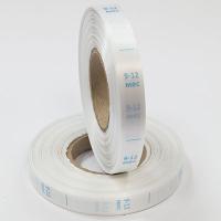 Размерник 9-12 мес голубой сатин белый (рулон 1 000 шт)