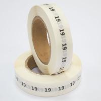 Наклейка размер 19 круглая D 10 мм прозрачная пленка (1 000 шт)