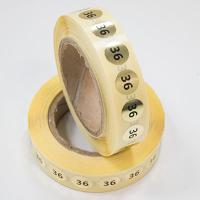 Наклейка размер 36 круглая D 10 мм бумага золото (1 000 шт)