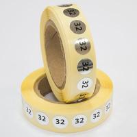 Наклейка размер 32 круглая D 10 мм бумага серебро (1 000 шт)