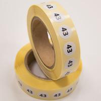 Наклейка размер 43 круглая D 10 мм бумага (1 000 шт)