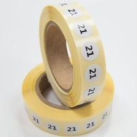 Наклейка размер 21 круглая D 10 мм бумага (1 000 шт)