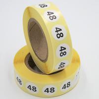 Наклейка размер 48 круглая D15 мм бумага (1000 шт в рулоне)