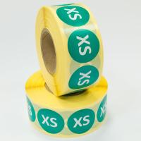 Наклейка XS круглая зеленая D29 мм бумага (1000 шт в рулоне) Наклейка XS круглая зеленая D29 мм бумага (1000 шт в рулоне)