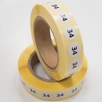 Наклейка размер 34 круглая D 10 мм бумага (1 000 шт)