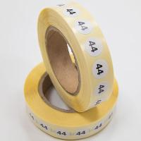 Наклейка размер 44 круглая D 10 мм бумага (1 000 шт)