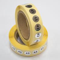 Наклейка размер 43 круглая D 10 мм бумага серебро (1 000 шт)