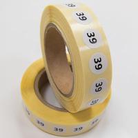 Наклейка размер 39 круглая D 10 мм бумага (1 000 шт)