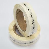 Наклейка размер 54 круглая D 10 мм прозрачная пленка (1 000 шт)