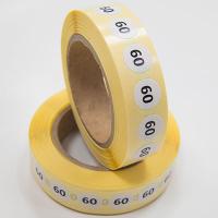 Наклейка размер 60 круглая D 10 мм бумага (1 000 шт)