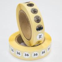 Наклейка размер 36 круглая D 10 мм бумага серебро (1 000 шт)