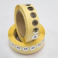 Наклейка размер 45 круглая D 10 мм бумага серебро (1 000 шт)