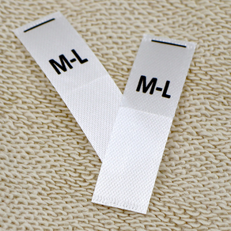 Размерник двойной M - L сатин белый (в нарезке 200 шт)