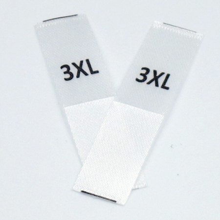 Размерник 3XL сатин белый (в нарезке 200 шт)